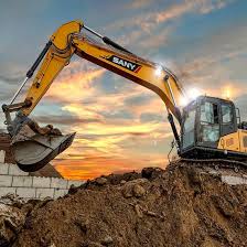 Excavator for construction and earth moving work