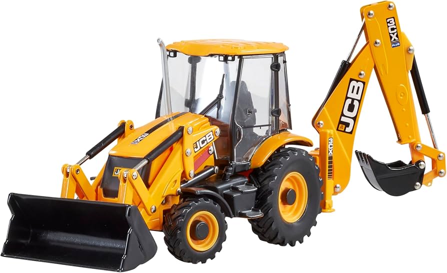 JCB backhoe loader for construction support